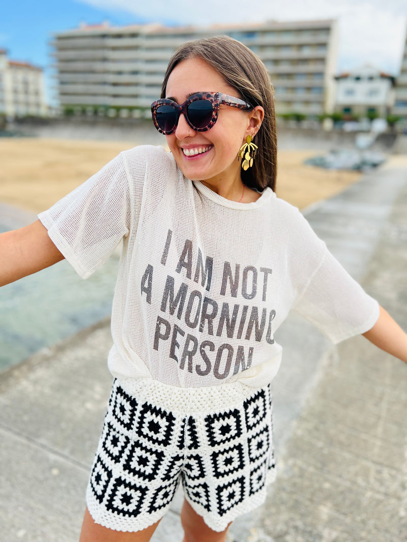 Tee-shirt Morning person by Banditas