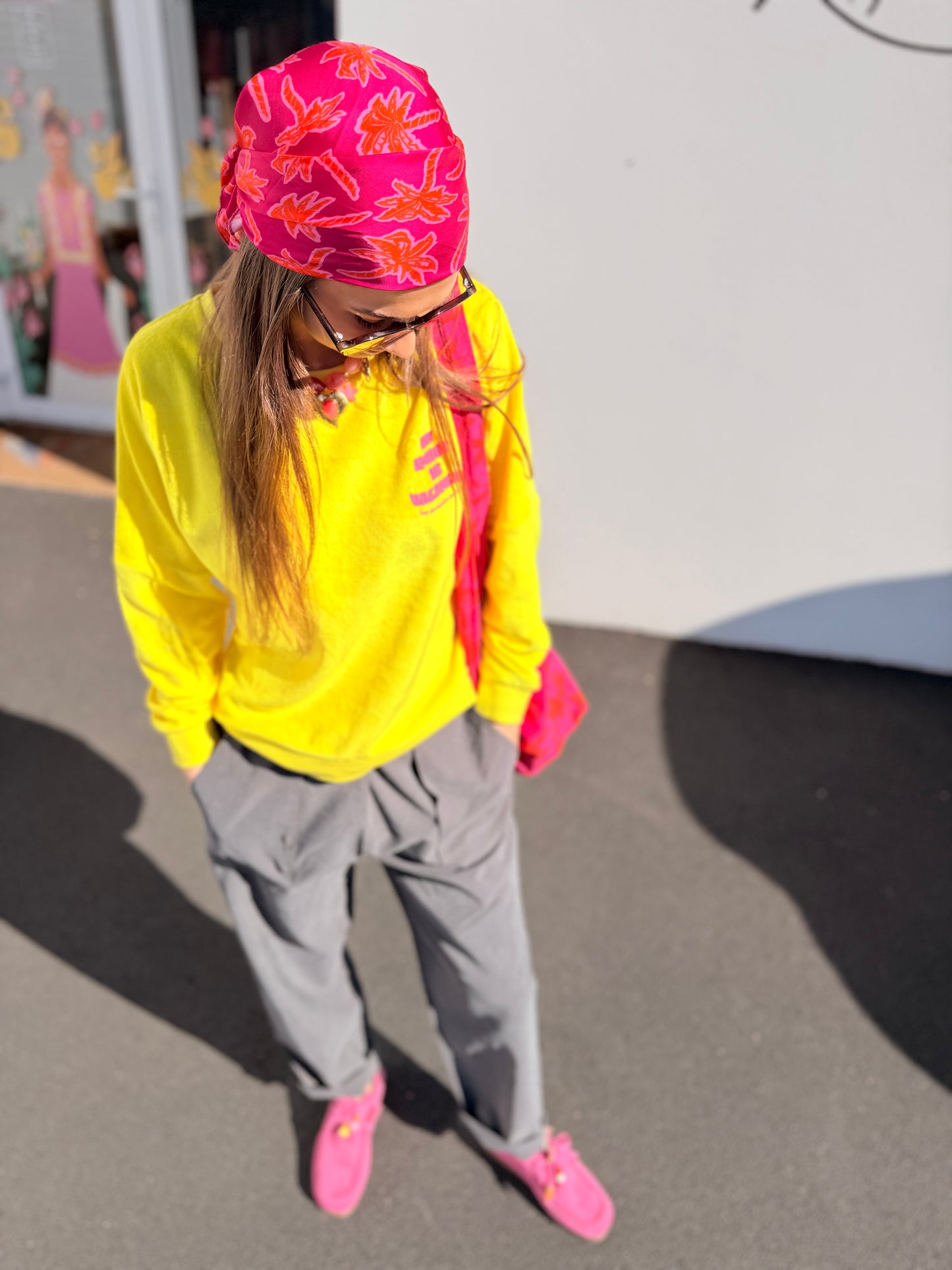 Sweat Graziana - jaune fluo