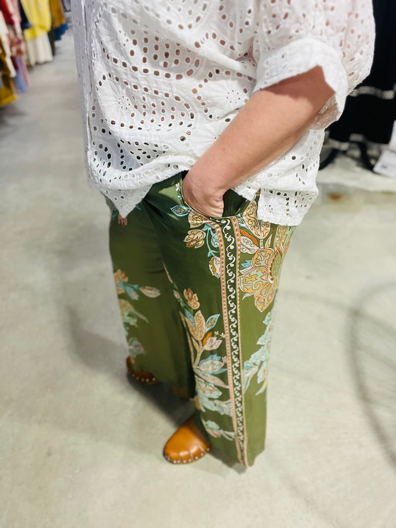 Pantalon Fluide Karen - Kaki