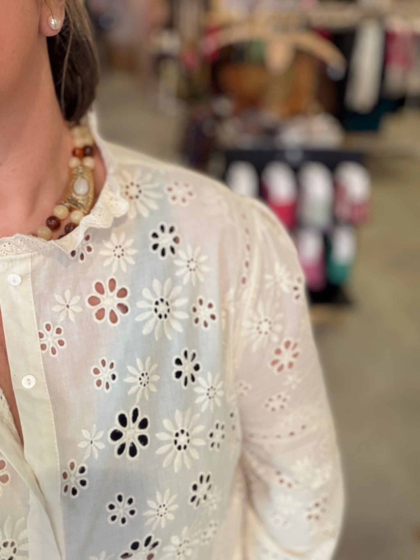 Chemise broderie anglaise Isabel