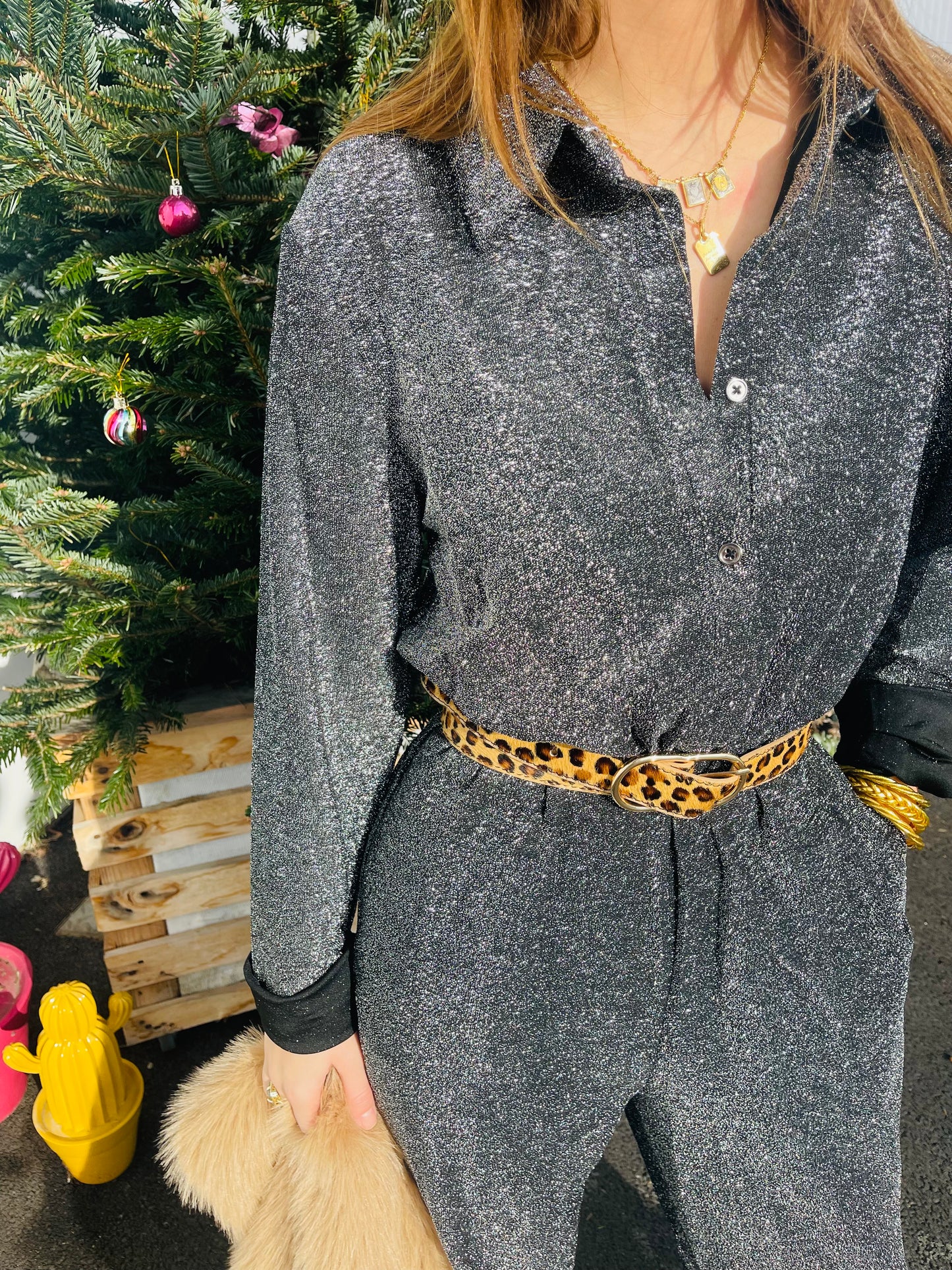 Combi paillettes DAPHNE - Argent