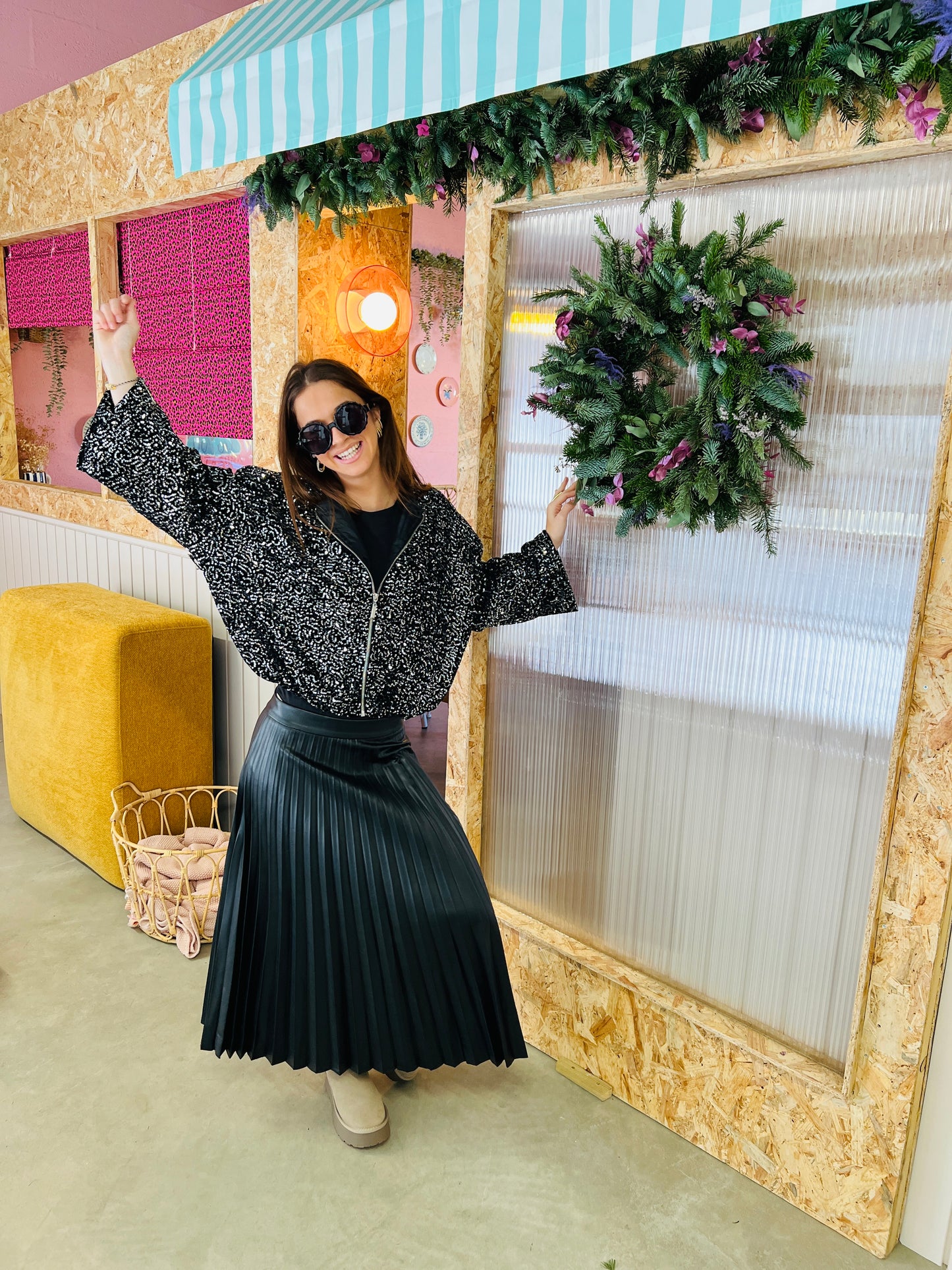 Bombers sequin Bomba - Noir