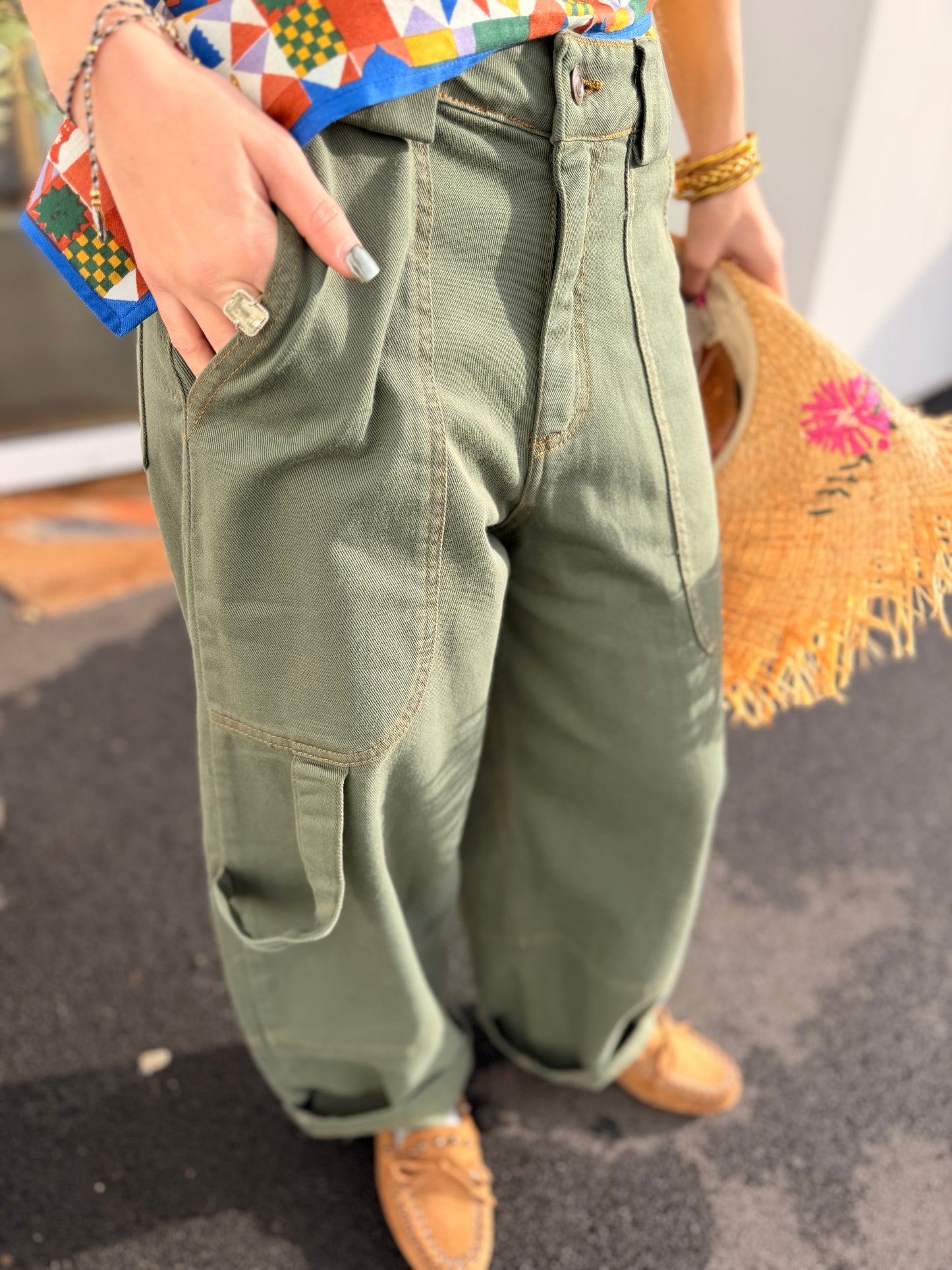 Pantalon Graciela Cargo - Kaki