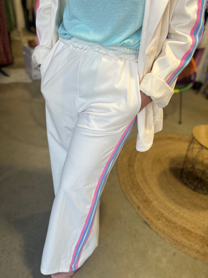 Pantalon FEVER BANDE by Banditas - Crème