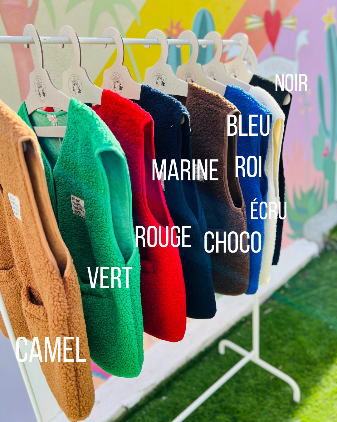 Veste sans manche moumoute LEE - 9 couleurs