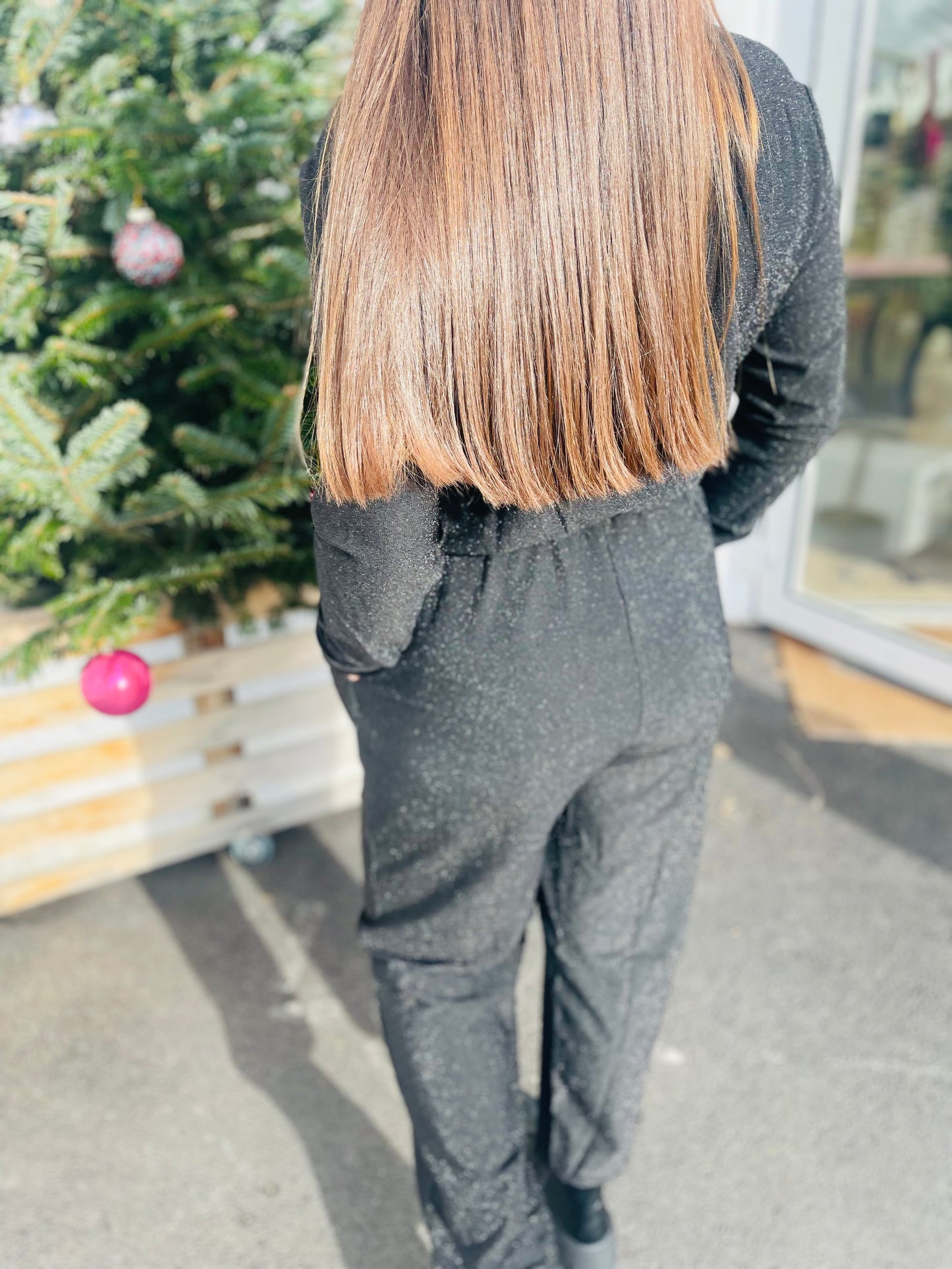 Combi paillettes DAPHNE - Noir