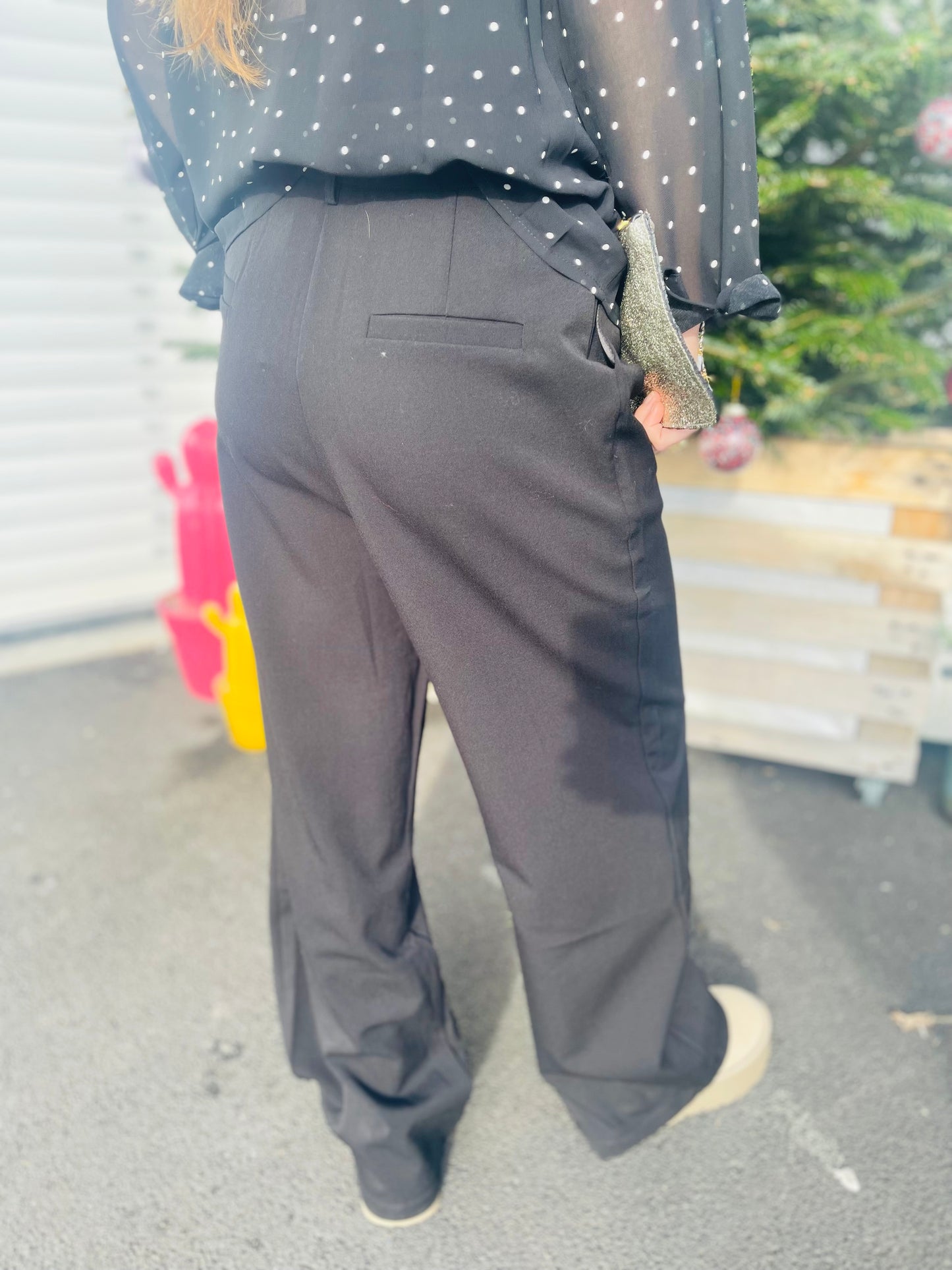 Pantalon à pinces Pita- Noir