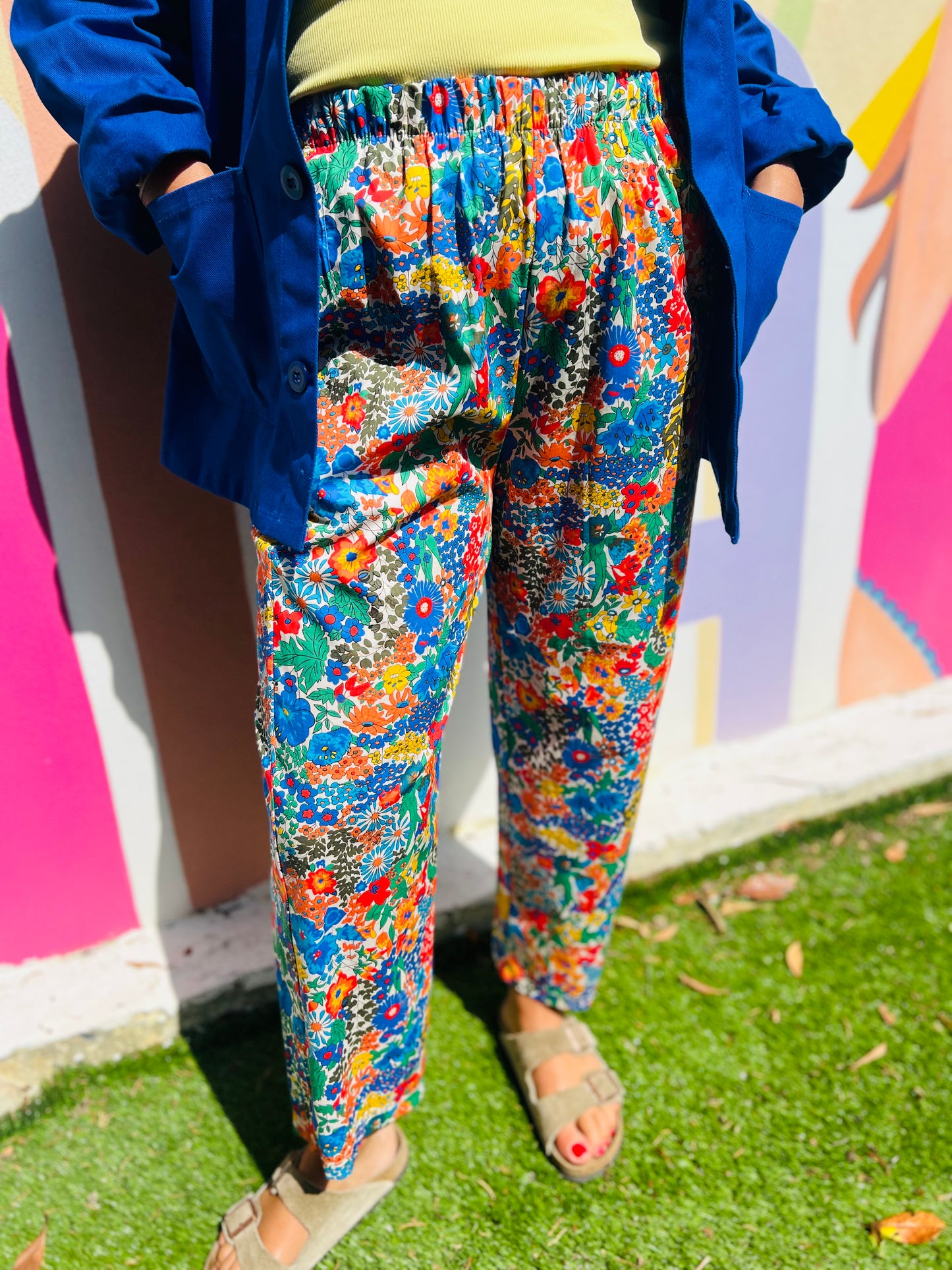 Pantalon Gaia by Johanna - Liberty bleu roi