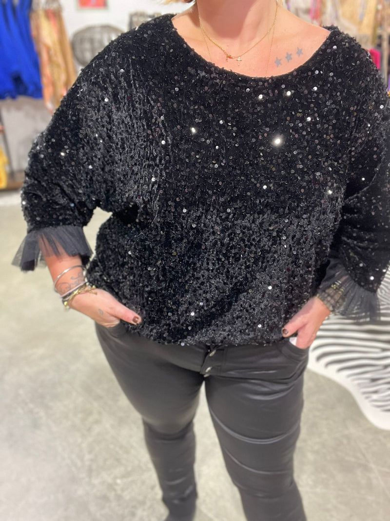 top sequins SUZAN - 2 coloris