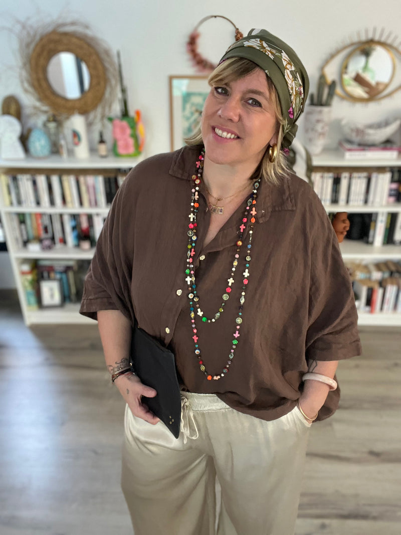 Chemise oversize IVY 100% lin - 4 couleurs