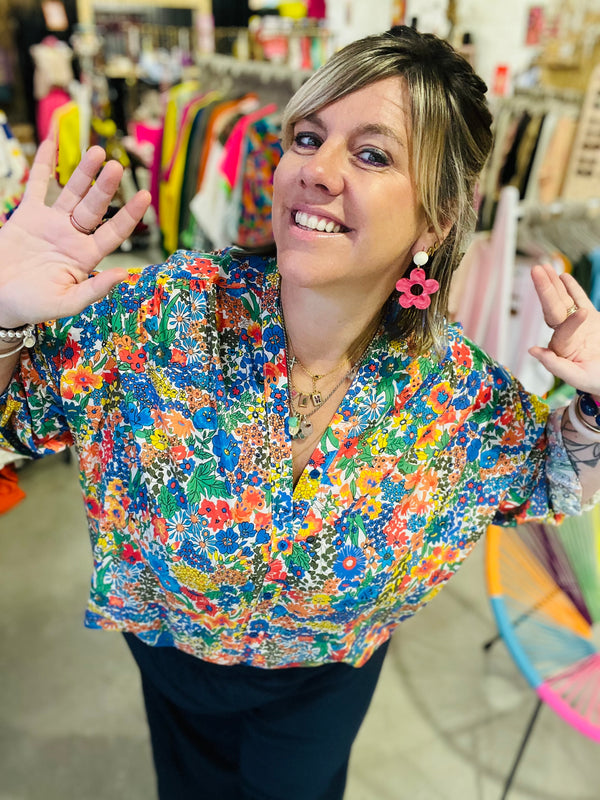 Blouse Liberty - Bleu roi