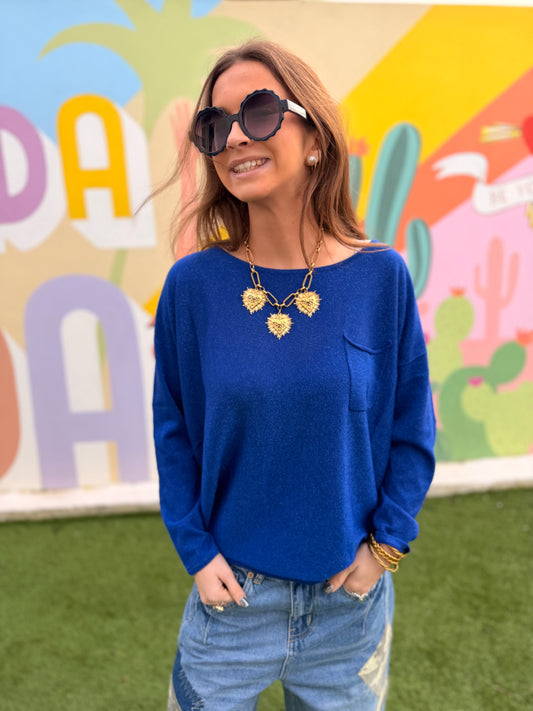 Pull Regina - Bleu roi