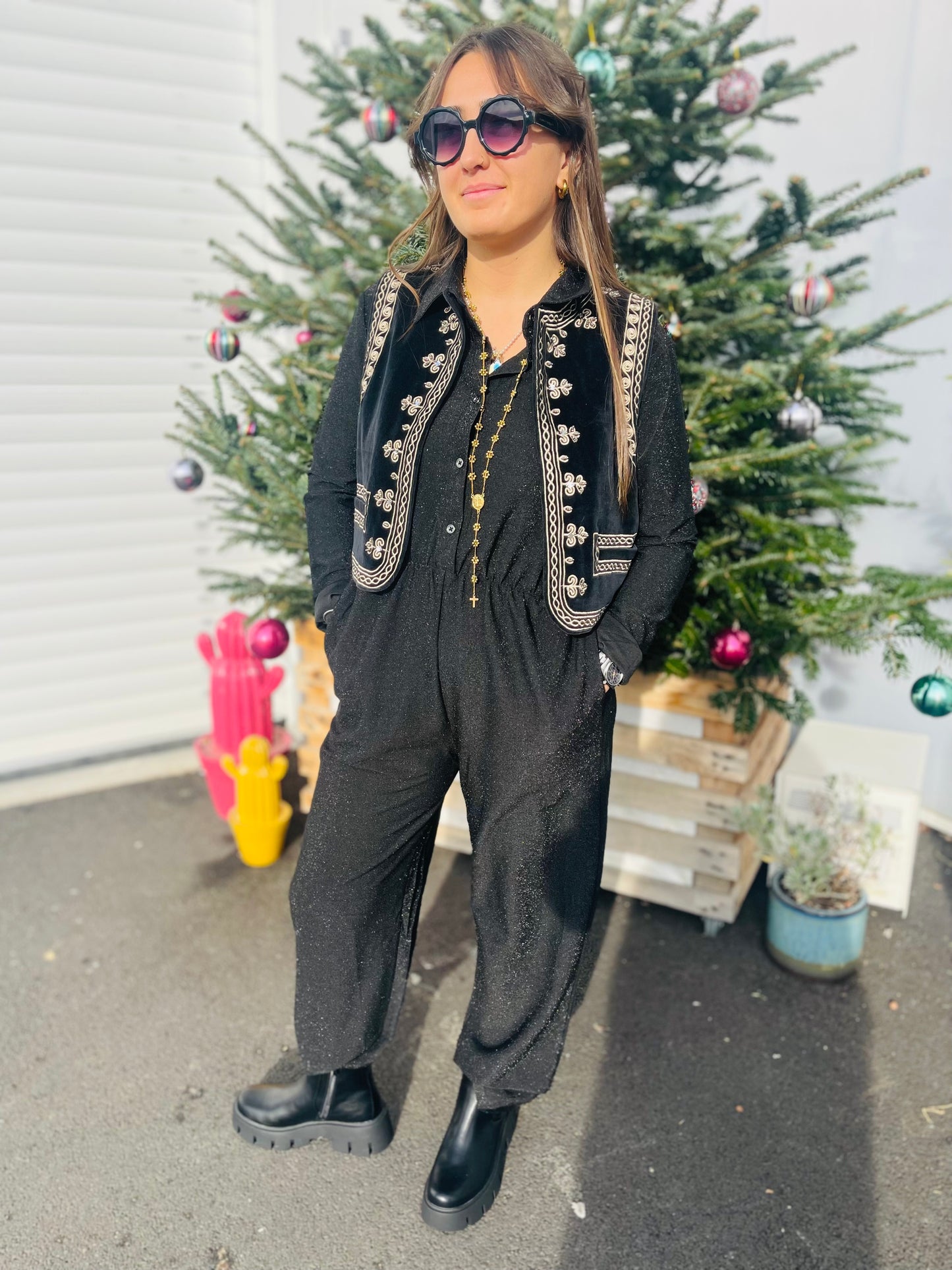 Chaleco Cashemere Dream - Noir