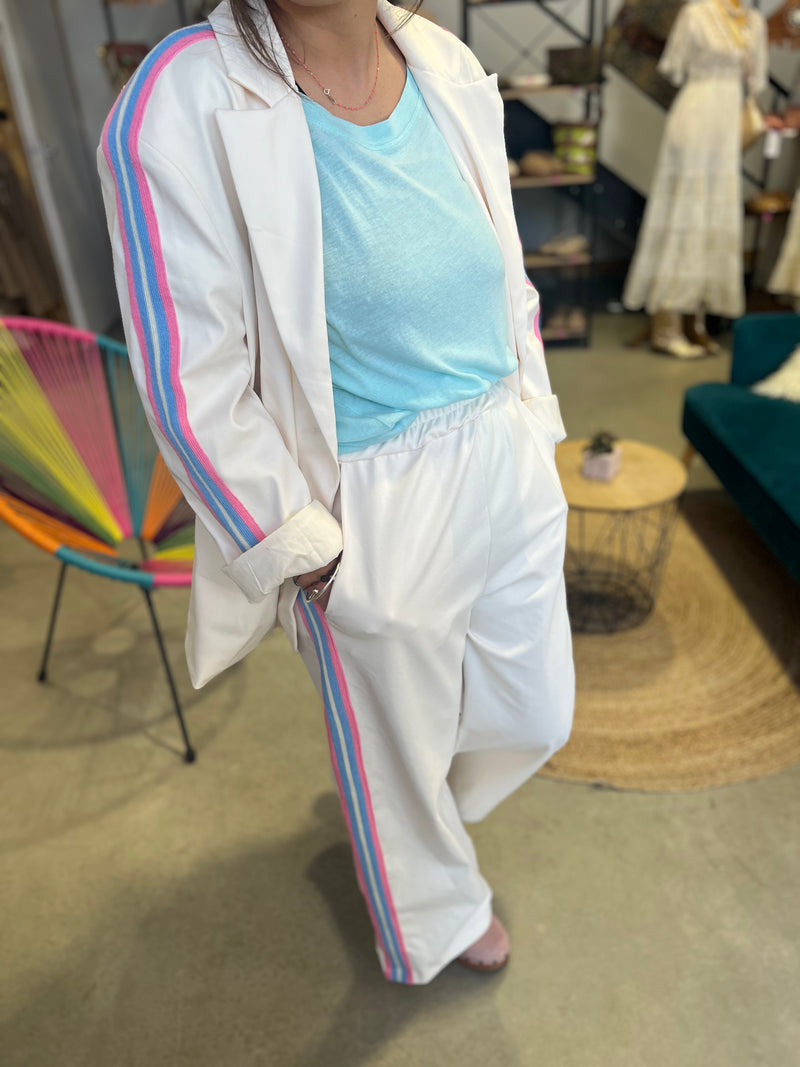 Pantalon FEVER BANDE by Banditas - Crème