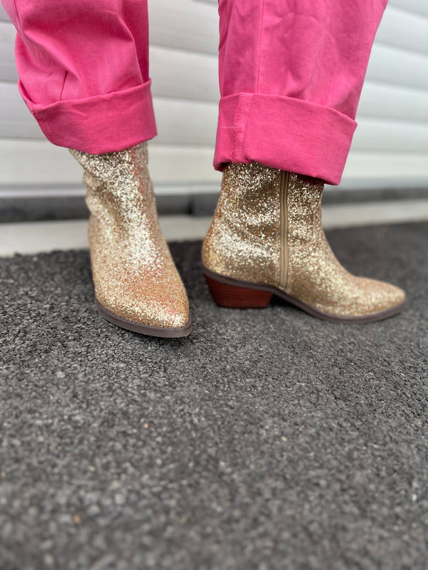 Glitter Boots - Or