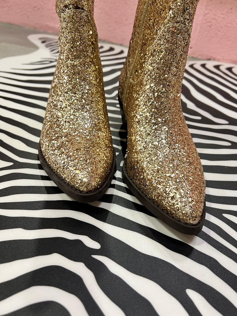 Glitter Boots - Or