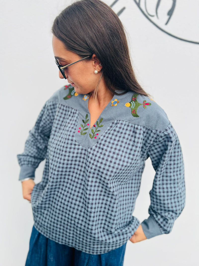 Blouse Manou - bleu