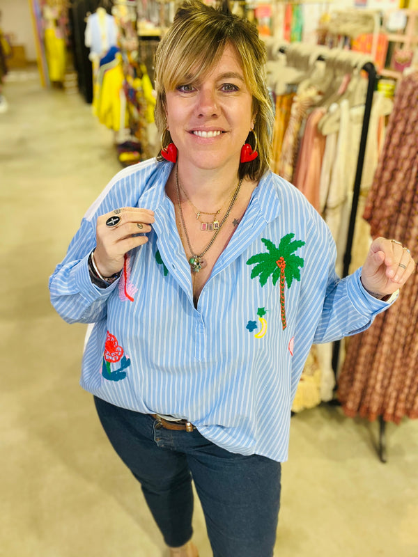 Blouse Ortza by Johanna - Larges rayures