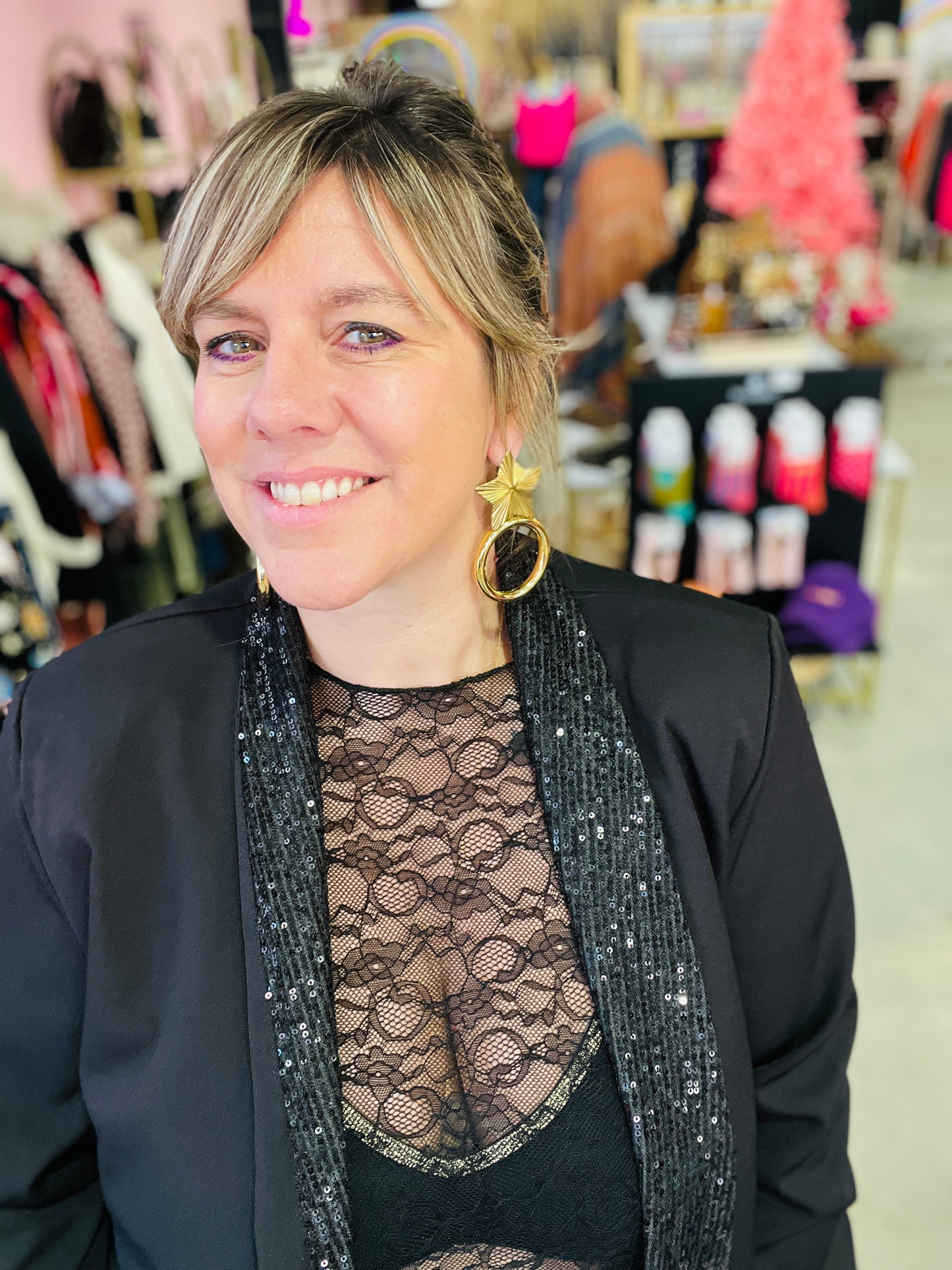 Blazer sequins Maje - Noir