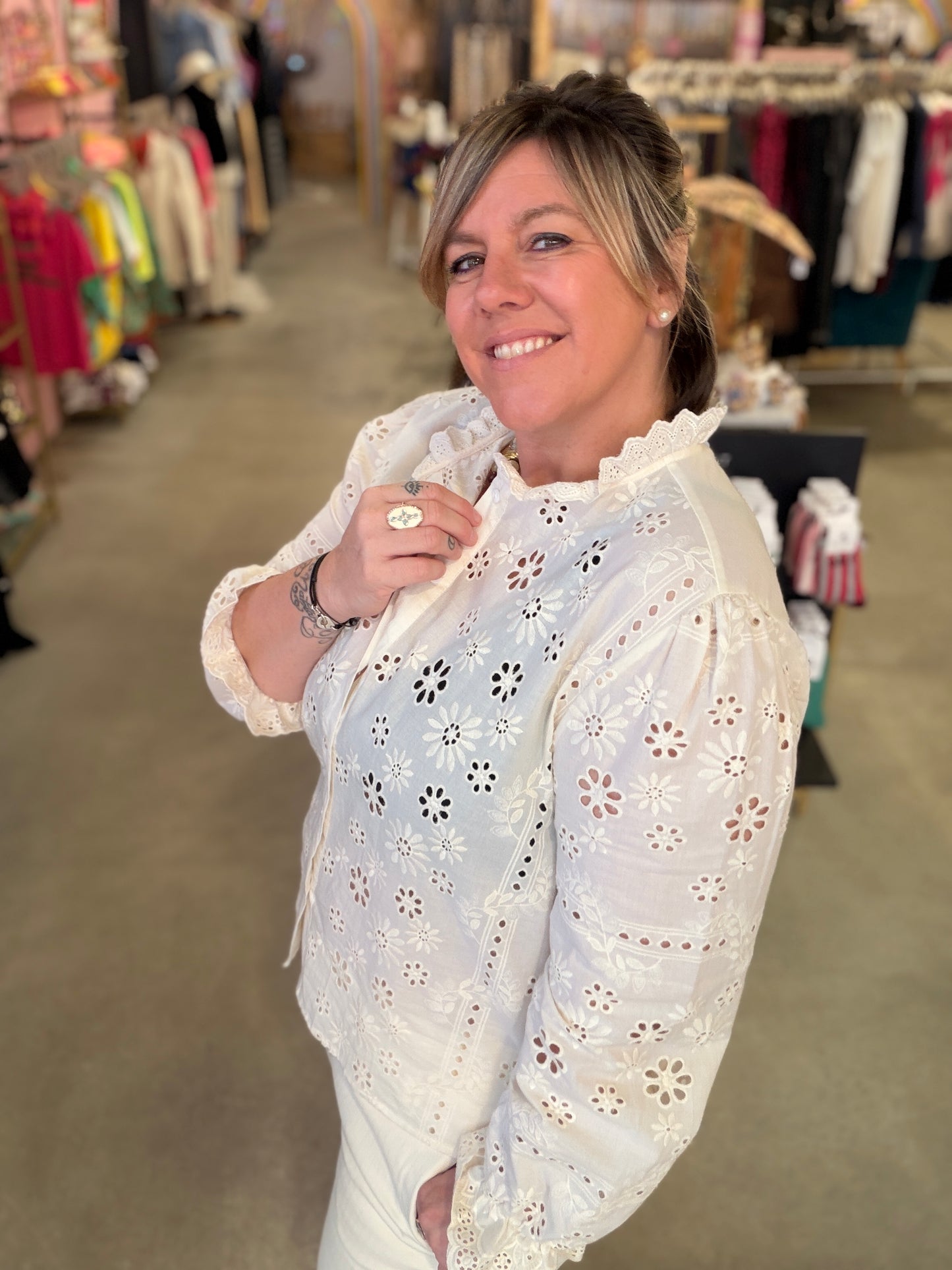 Chemise broderie anglaise Isabel