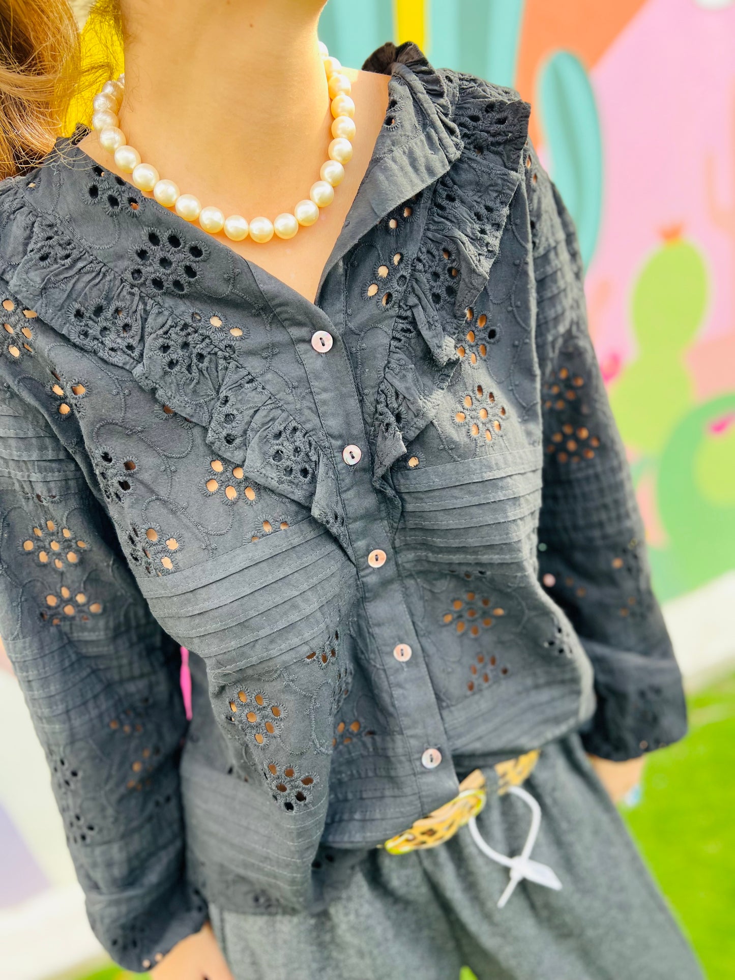 Blouse Verona broderie anglaise - 2 couleurs