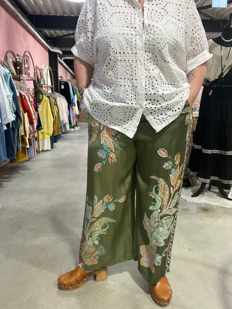 Pantalon Fluide Karen - Kaki