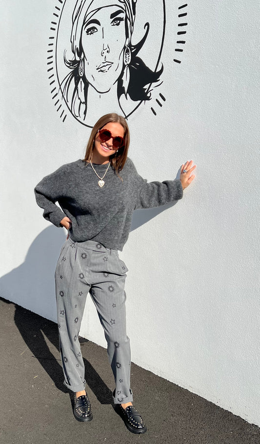 Pull Lula col bateau - Gris foncé