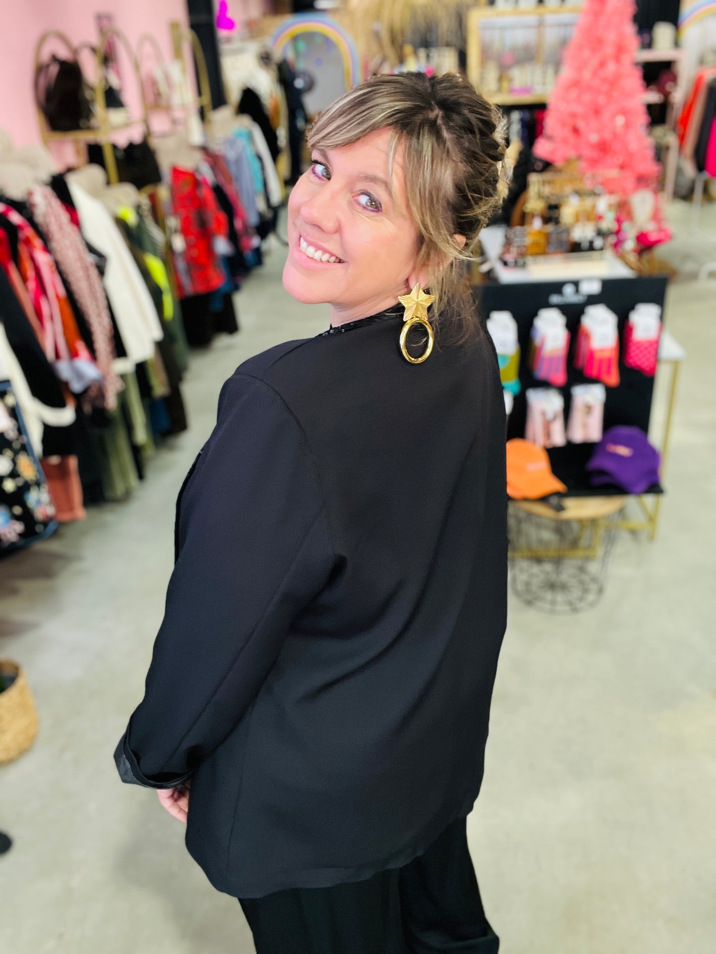 Blazer sequins Maje - Noir