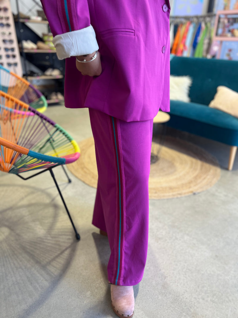 Pantalon FEVER BANDE by Banditas - Violine