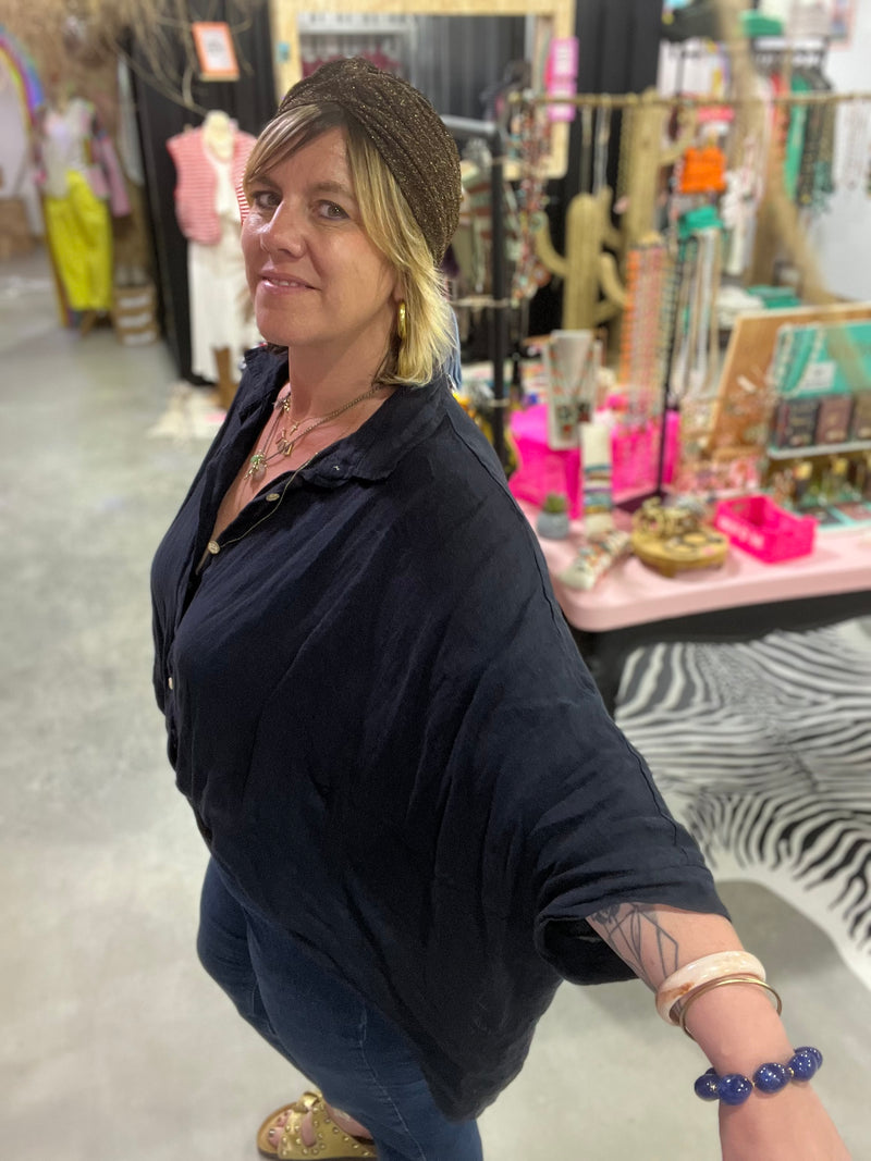 Chemise oversize IVY 100% lin - 4 couleurs