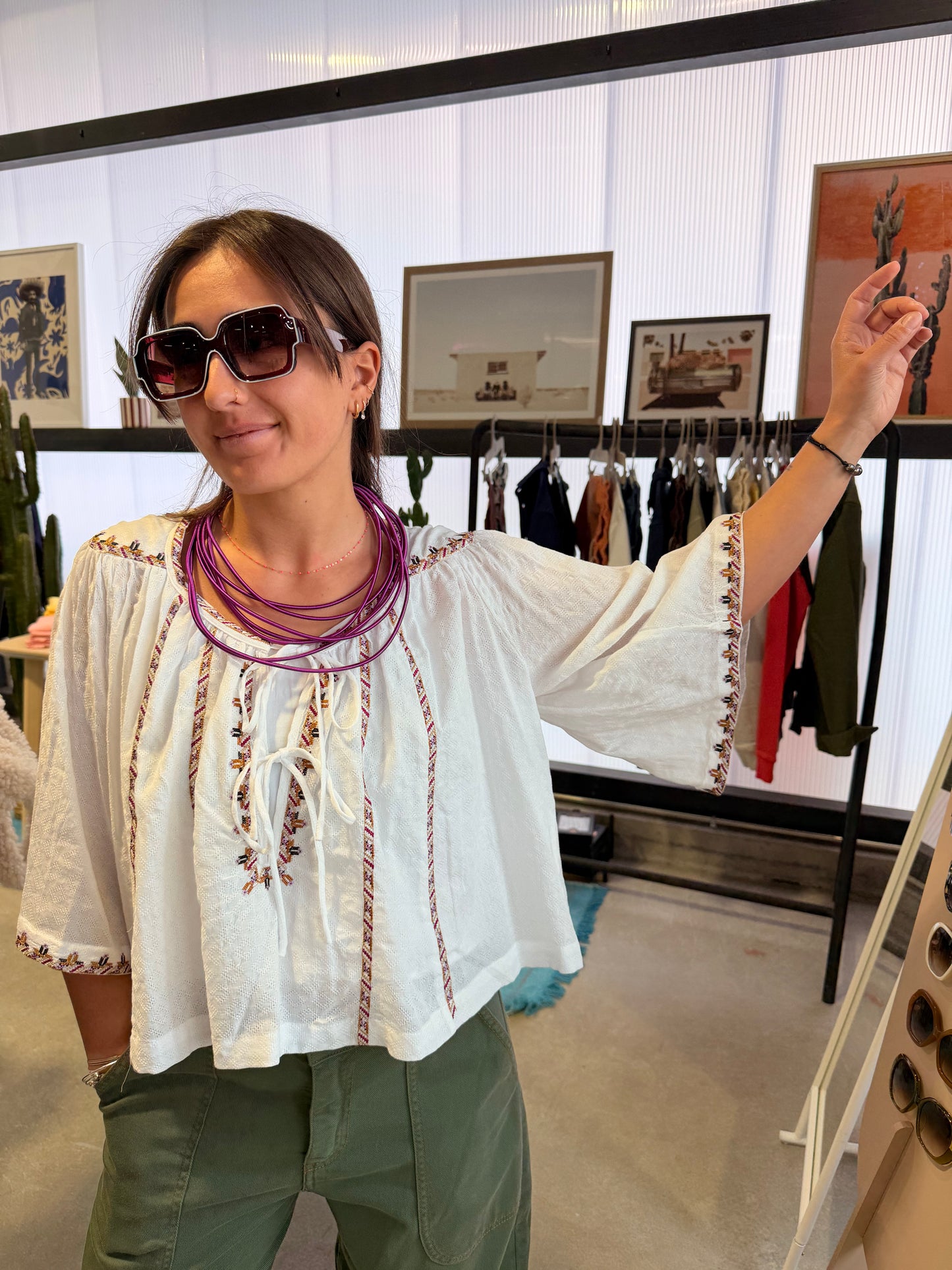 Blouse Angelica Brodée