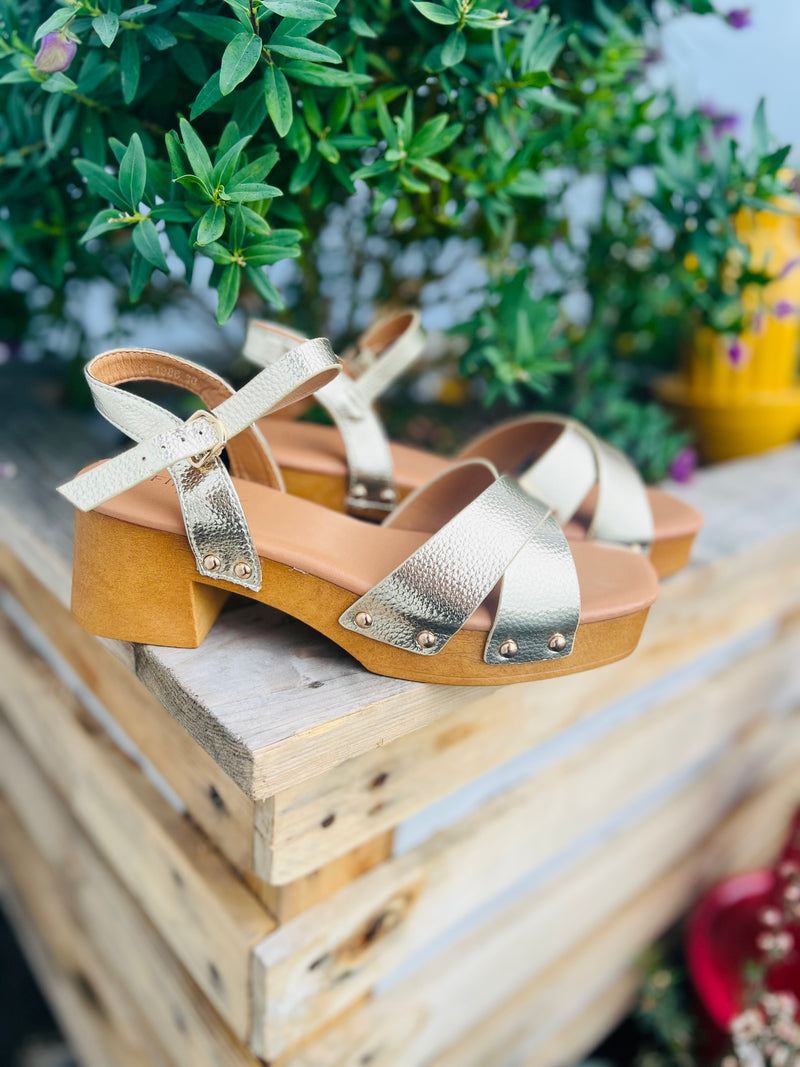 Sandales talons Ibiza Vibes - Gold