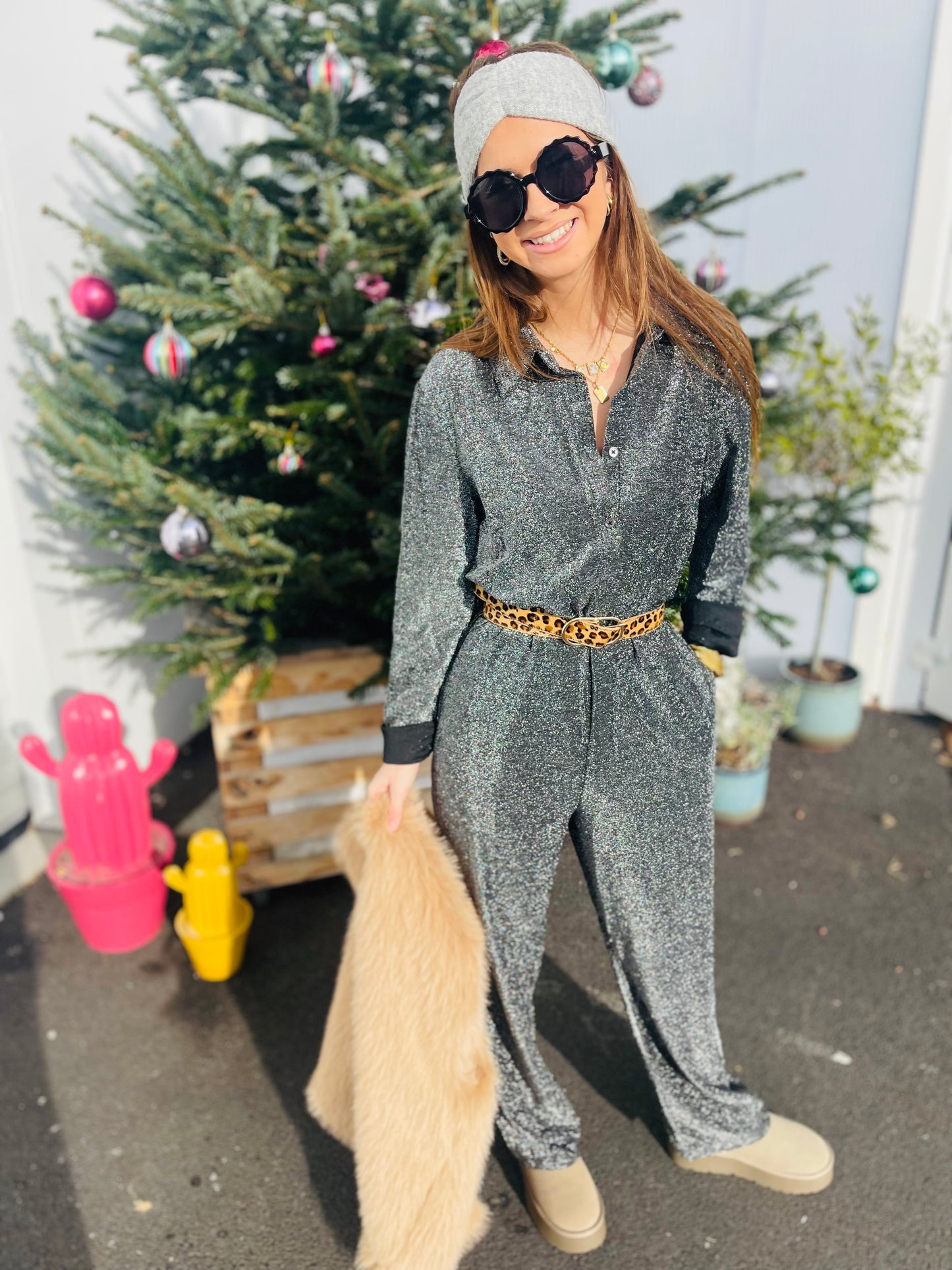 Combi paillettes DAPHNE - Argent