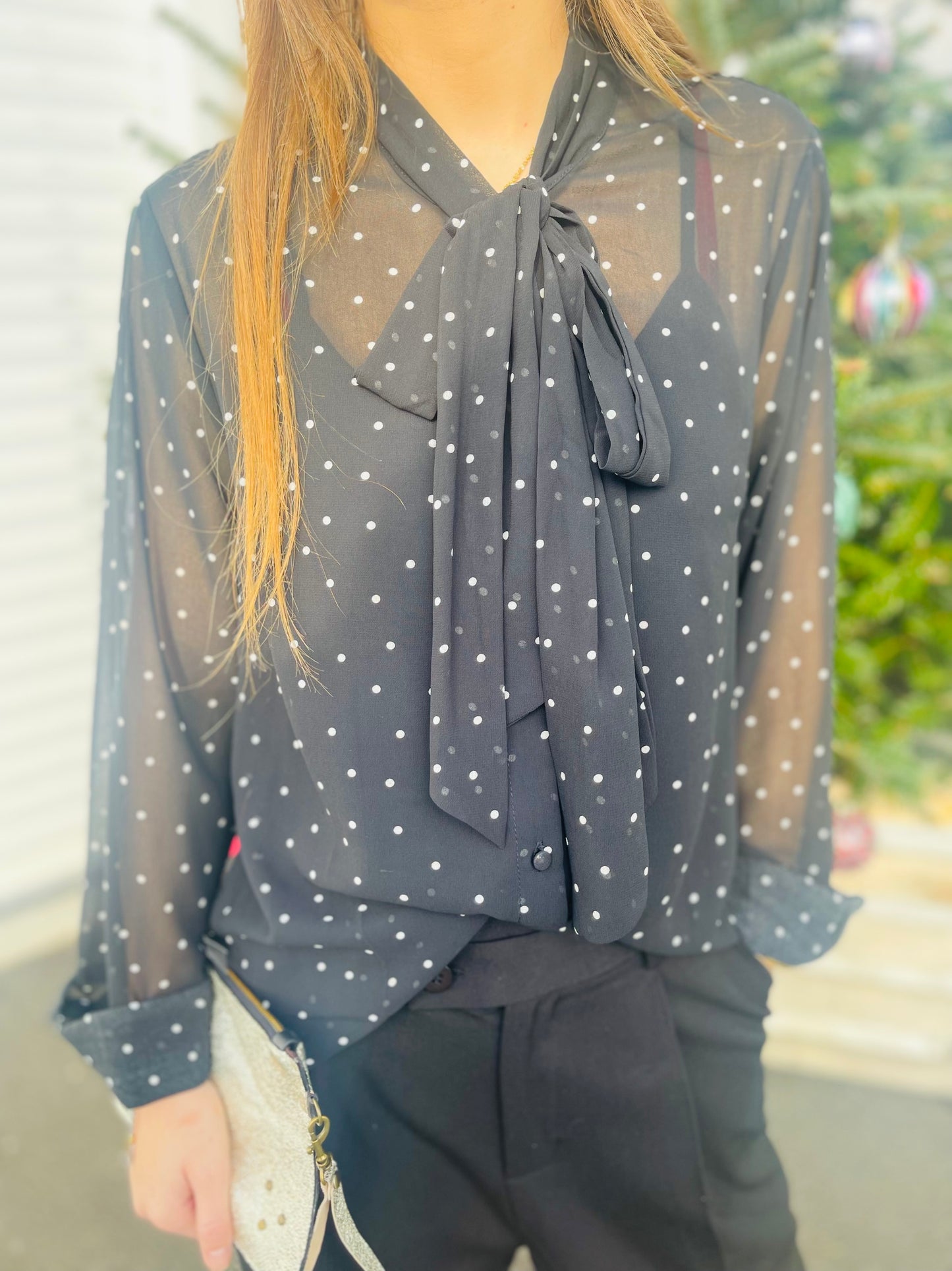 Blouse vaporeuse Doti - Noir