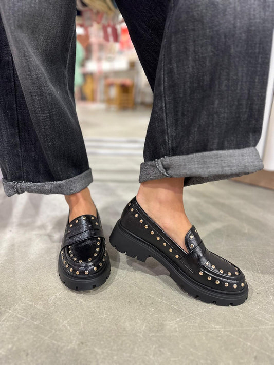Mocassins clous Koka - Noir