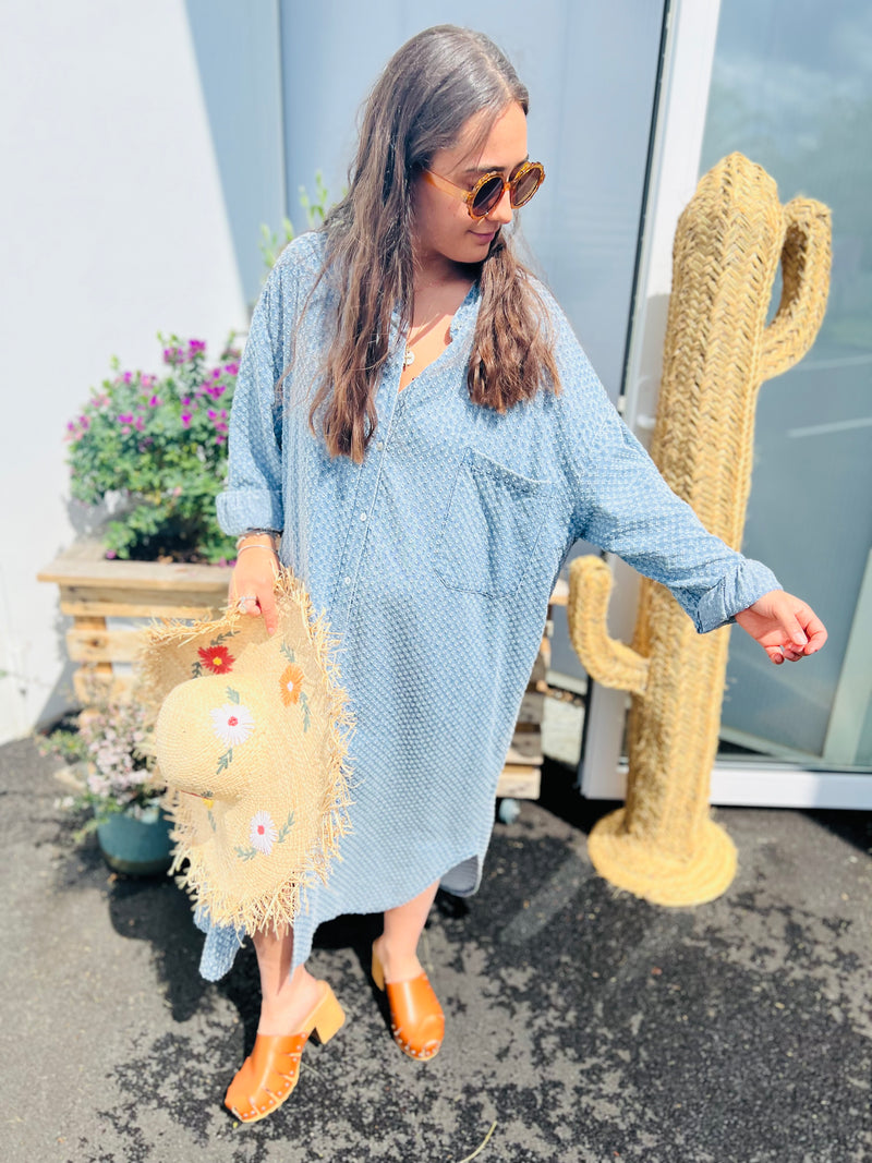 Robe longue en jean RAFFAELLO by Banditas