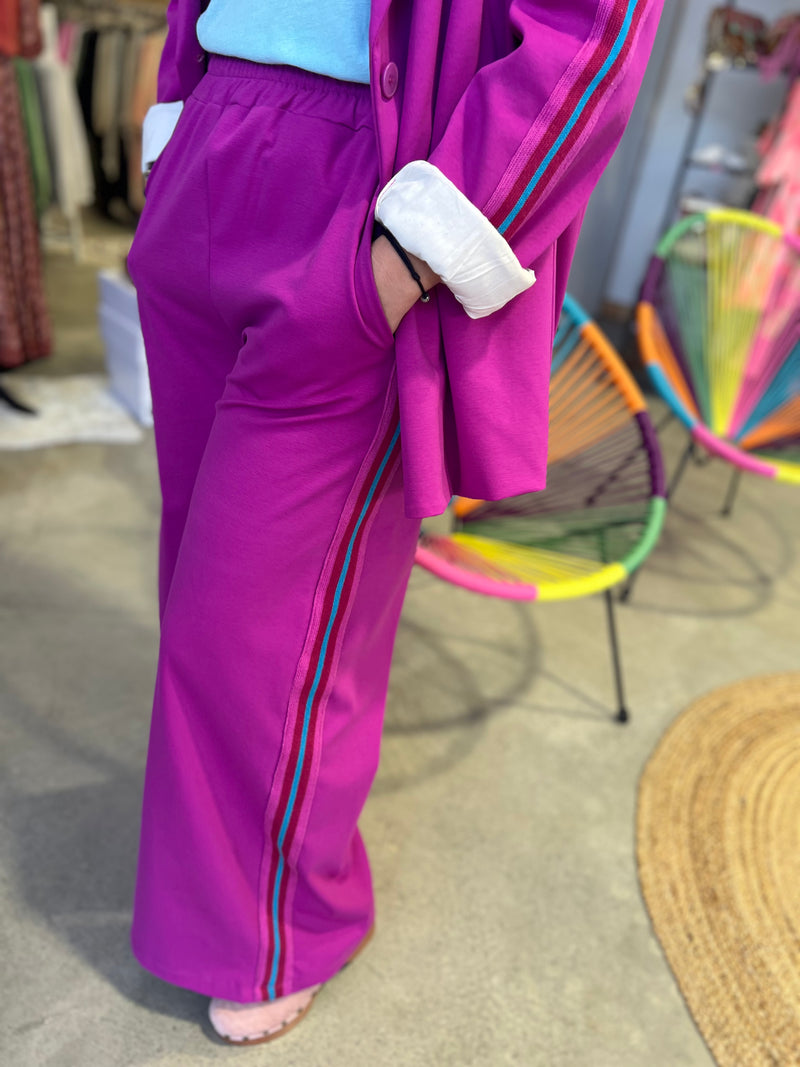 Pantalon FEVER BANDE by Banditas - Violine