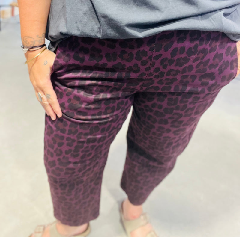 Pantalon Magic Léo  - Aubergine