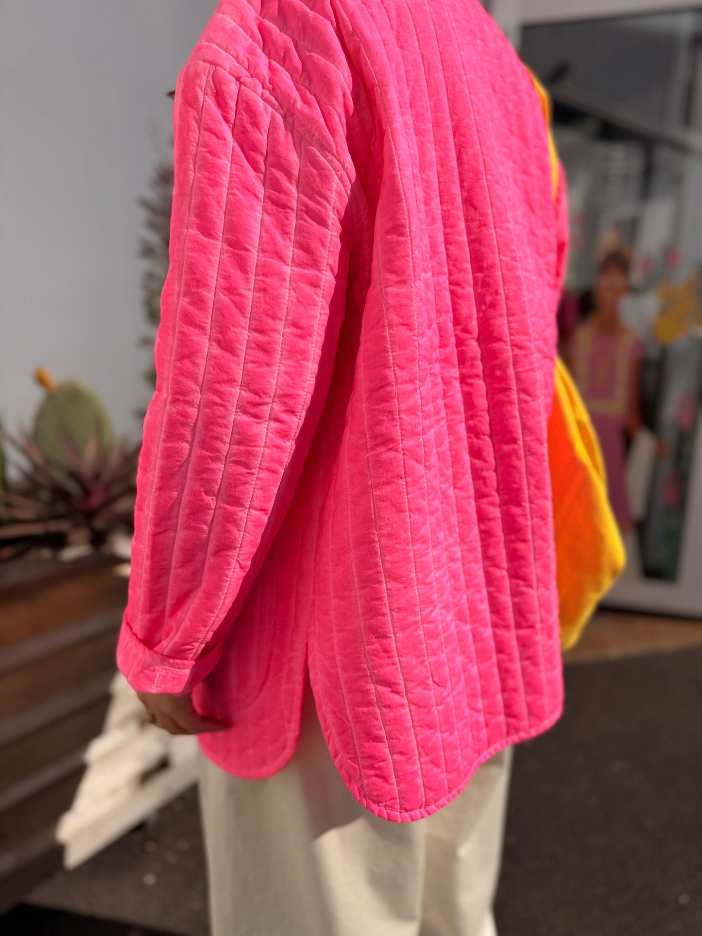 Veste matelassée Maika - rose fluo