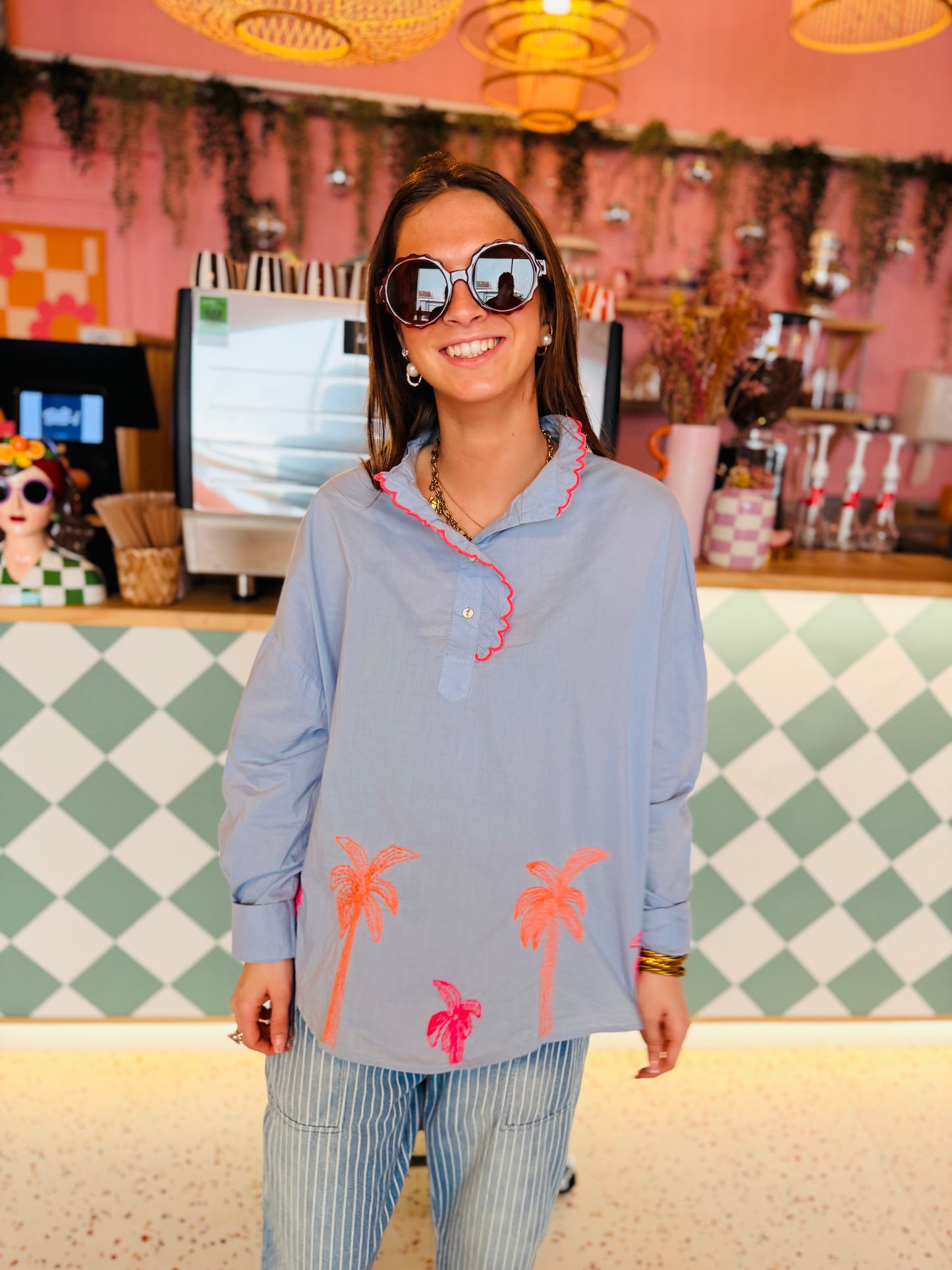 Chemisier Palmier - 2 couleurs