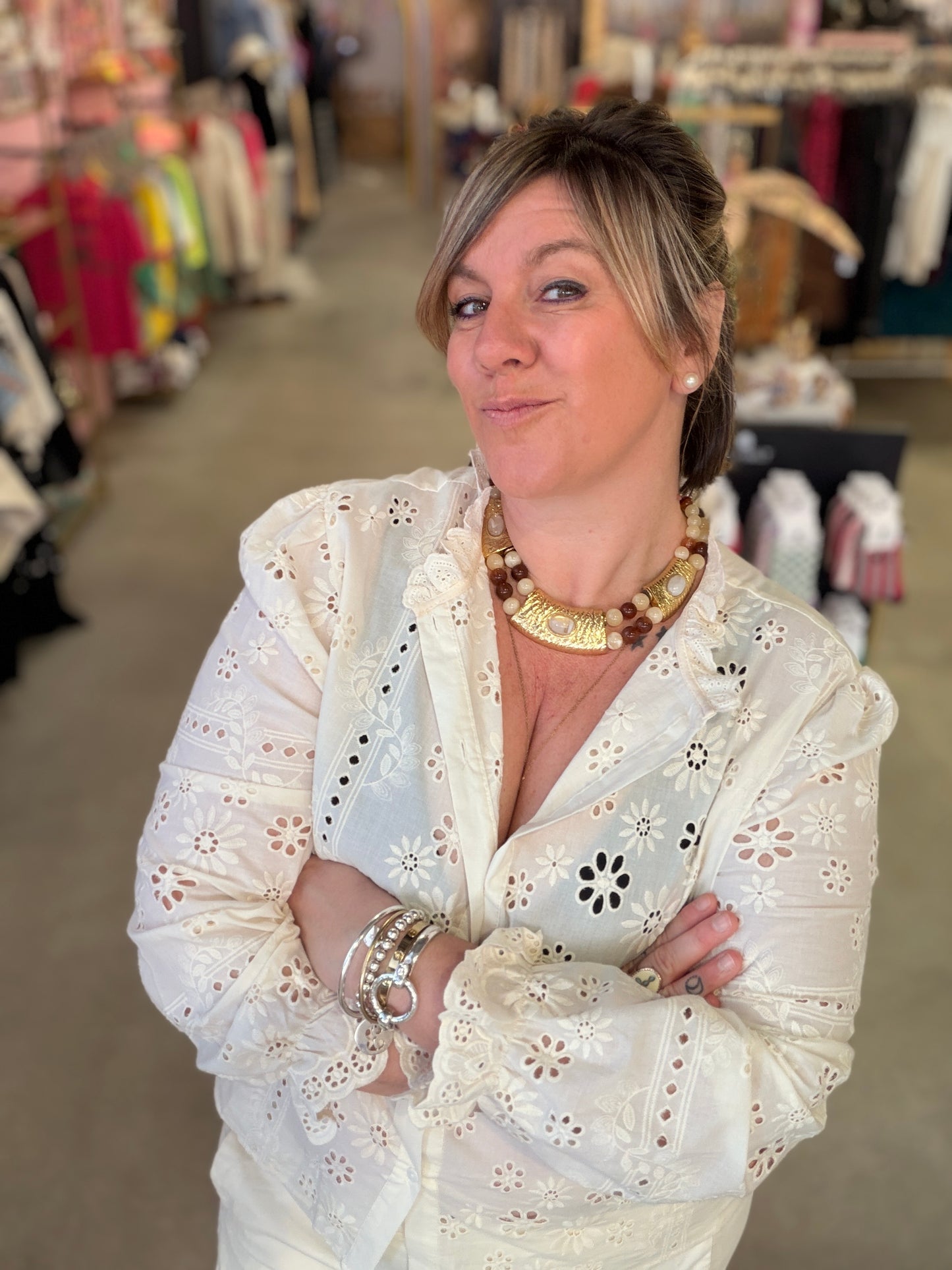 Chemise broderie anglaise Isabel