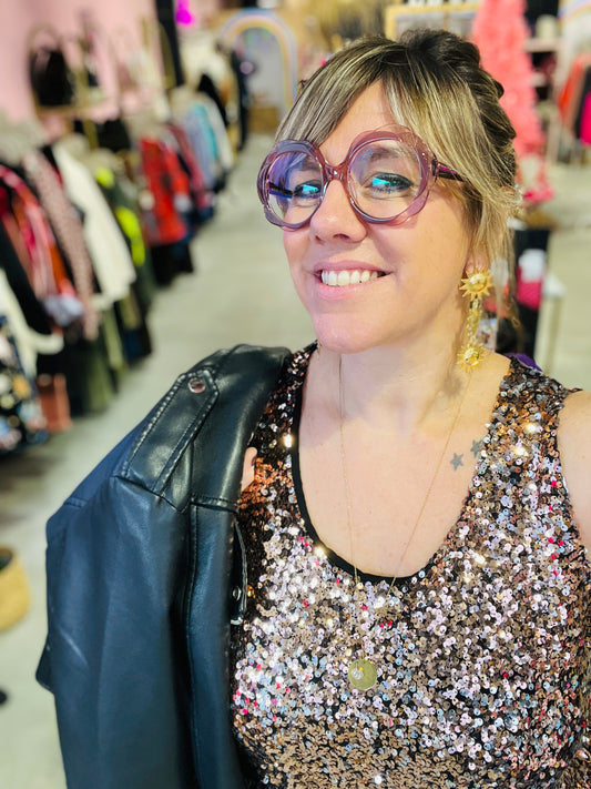 Top sequins Cloe - Bronze