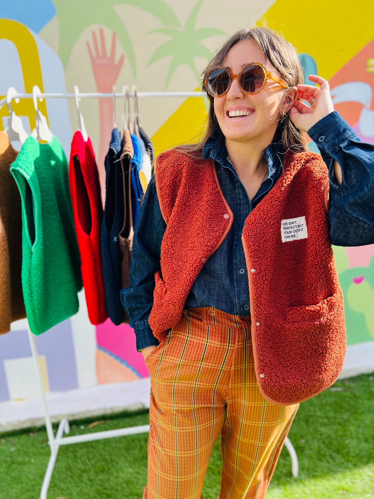 Veste sans manche moumoute LEE - 9 couleurs