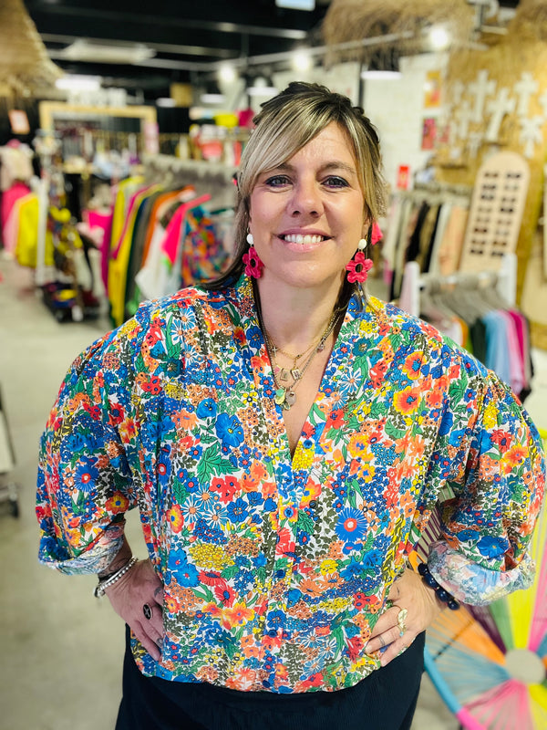 Blouse Liberty - Bleu roi