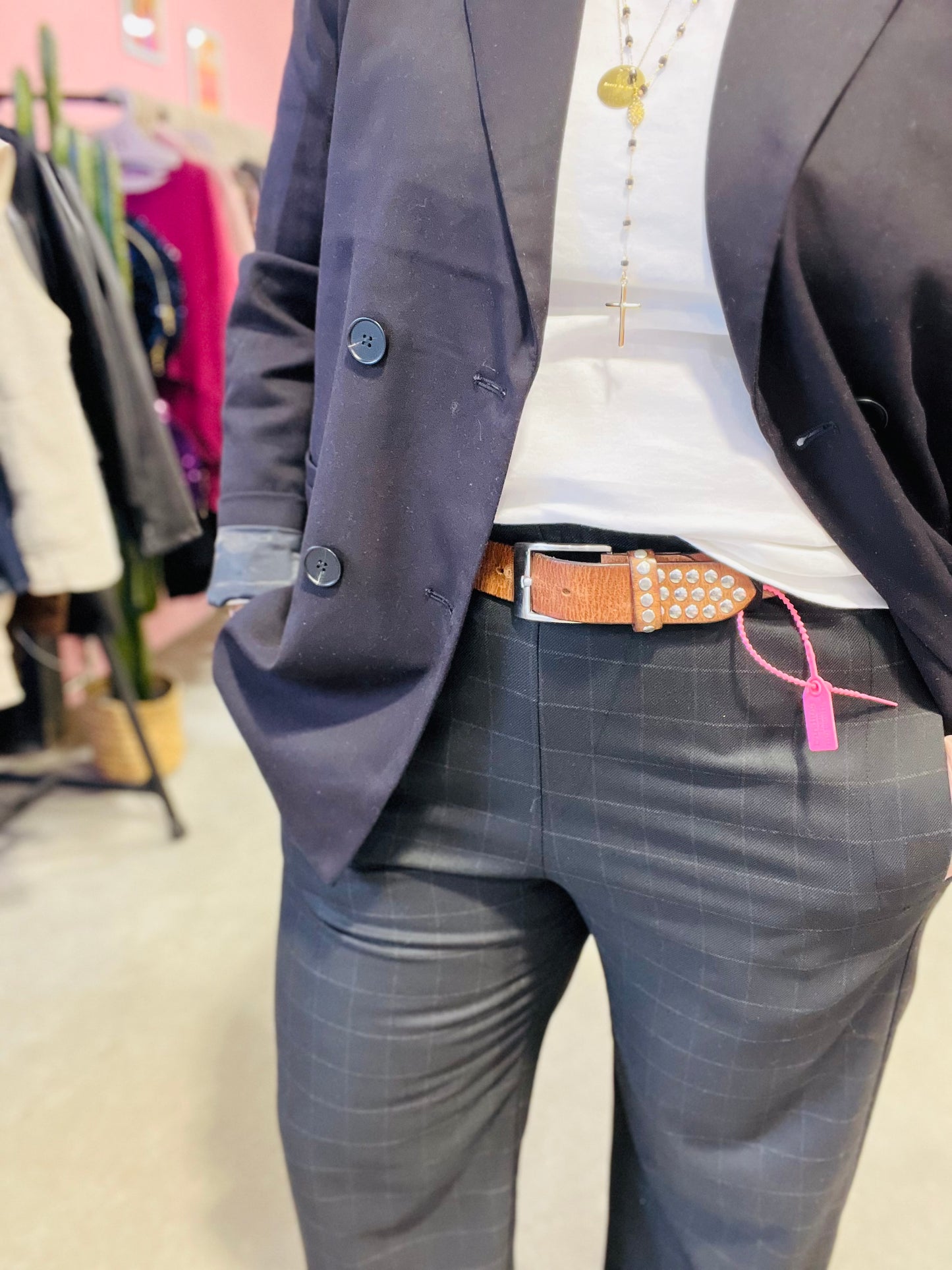 Pantalon HAILA by Banditas - carreaux noir