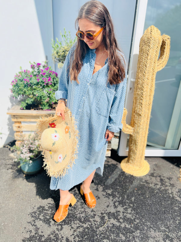 Robe longue en jean RAFFAELLO by Banditas
