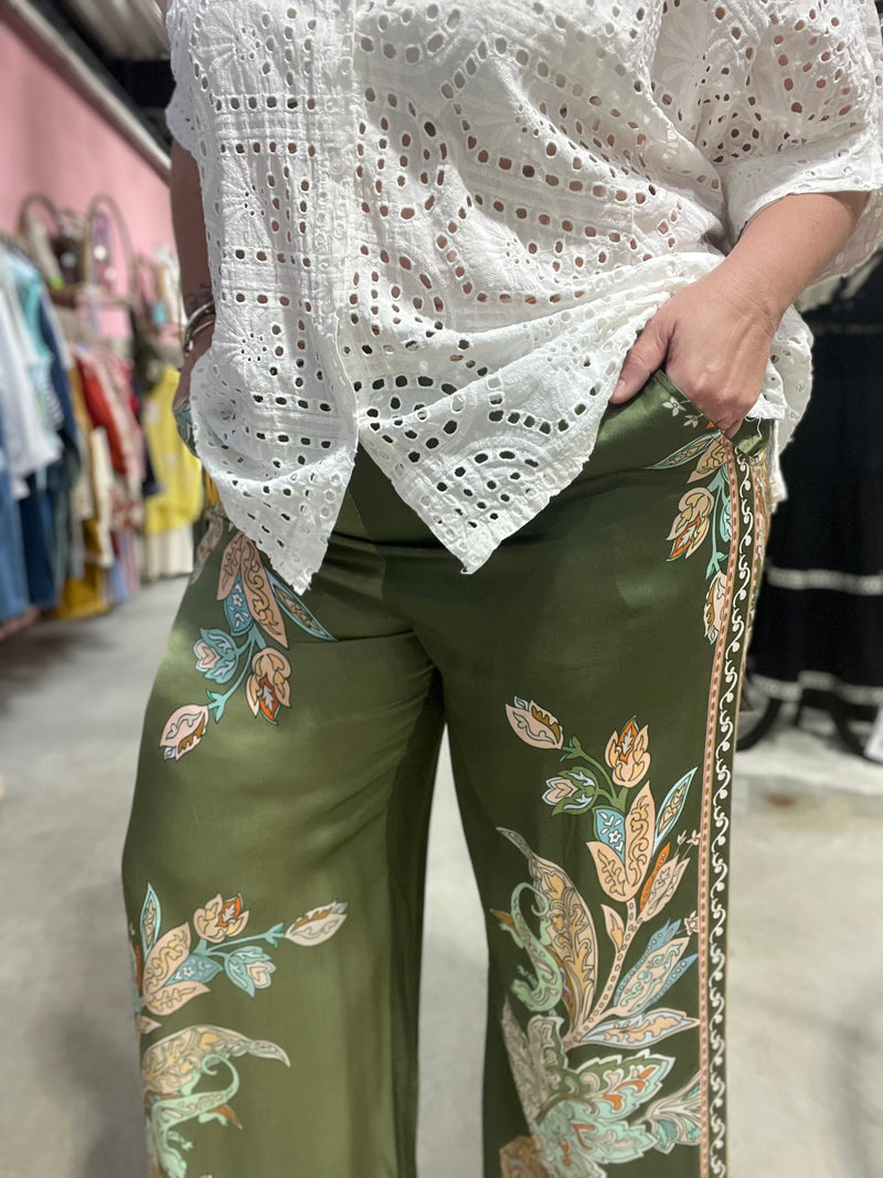Pantalon Fluide Karen - Kaki