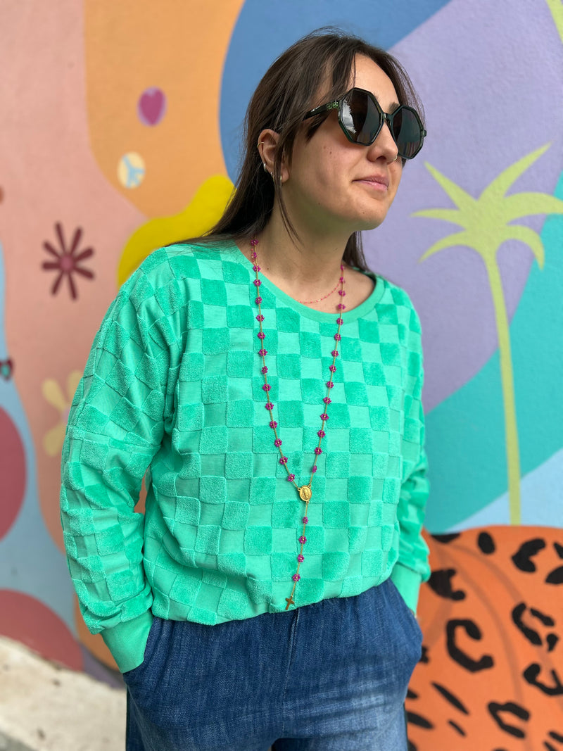 Sweat éponge Palm Sonia - Vert