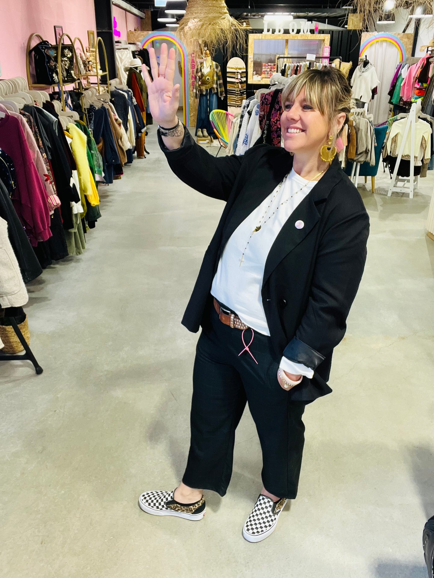 Pantalon HAILA by Banditas - carreaux noir