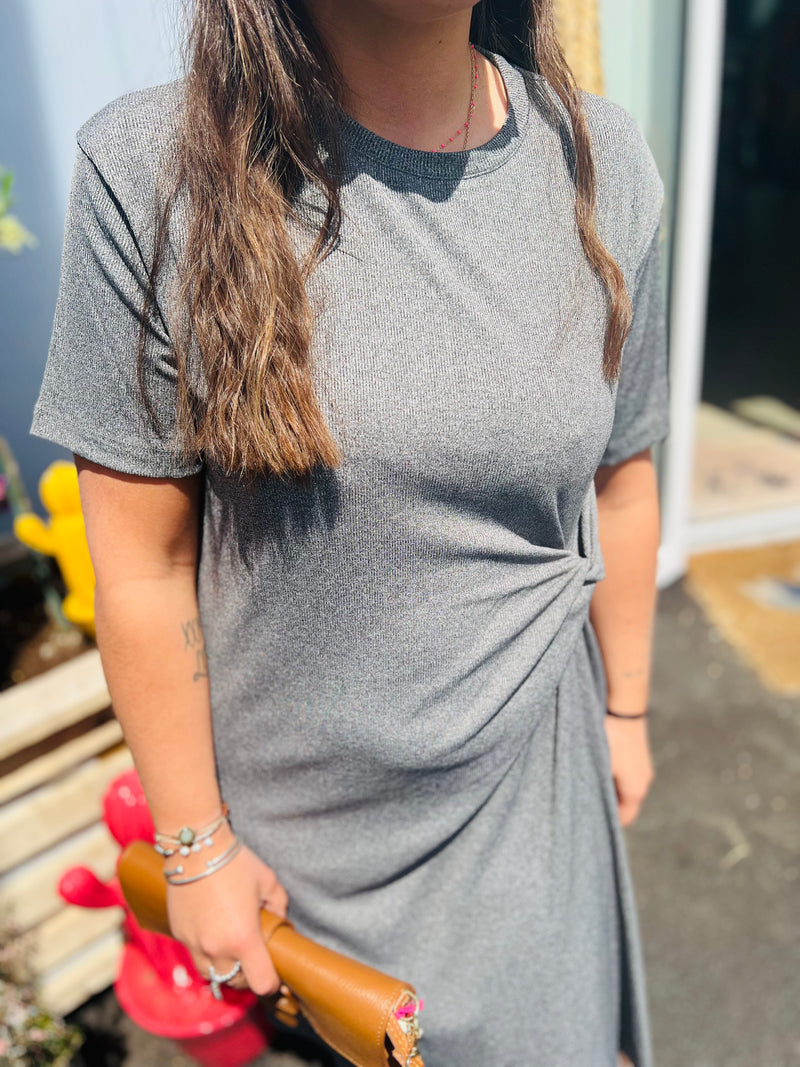 Robe coton DORIS - Gris